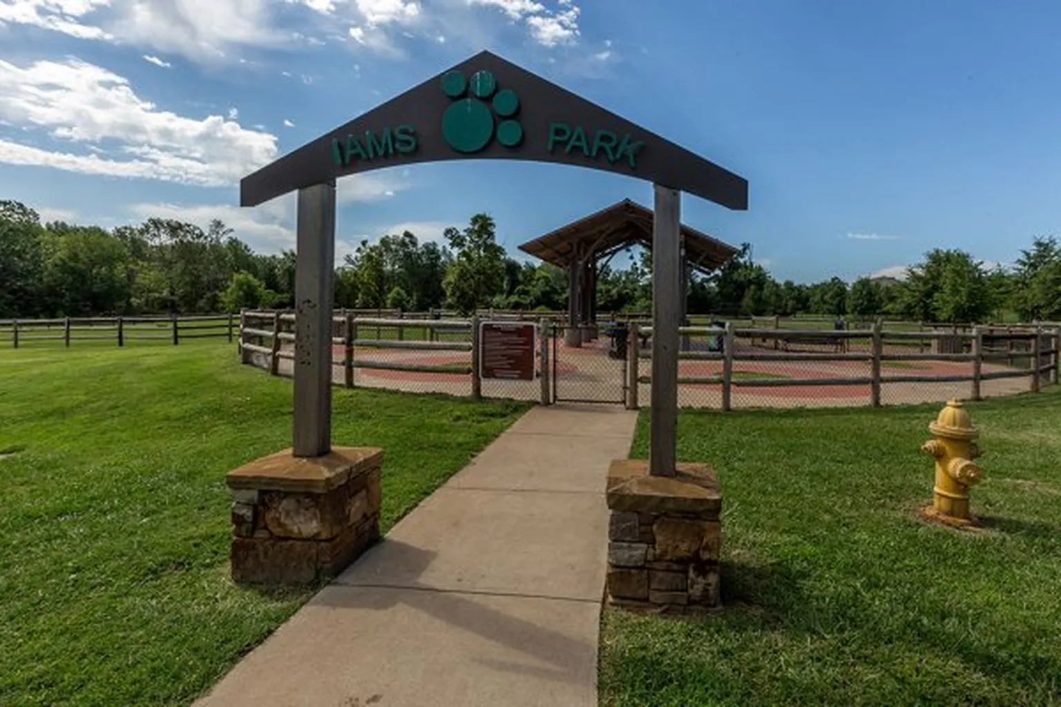 Iams Dog Park (At Bryce Davis Park) in Fayetteville, Arkansas