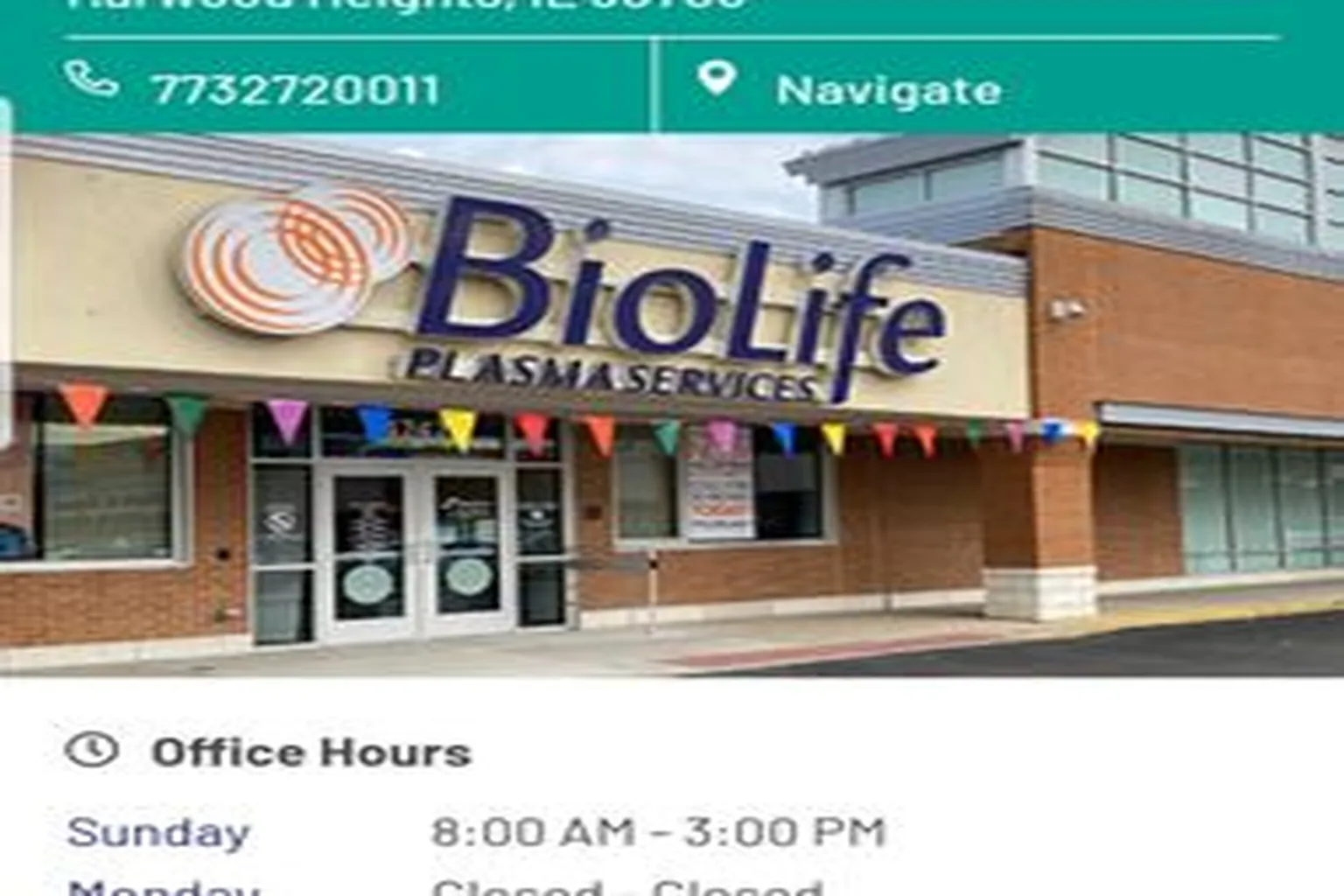 BioLife Plasma Services Harwood Heights in Harwood Heights, Illinois
