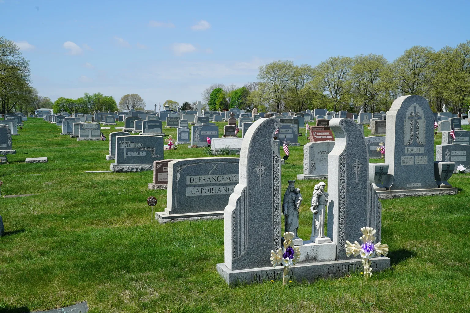 Immaculate Heart of Mary Cemetery in Linwood, Pennsylvania