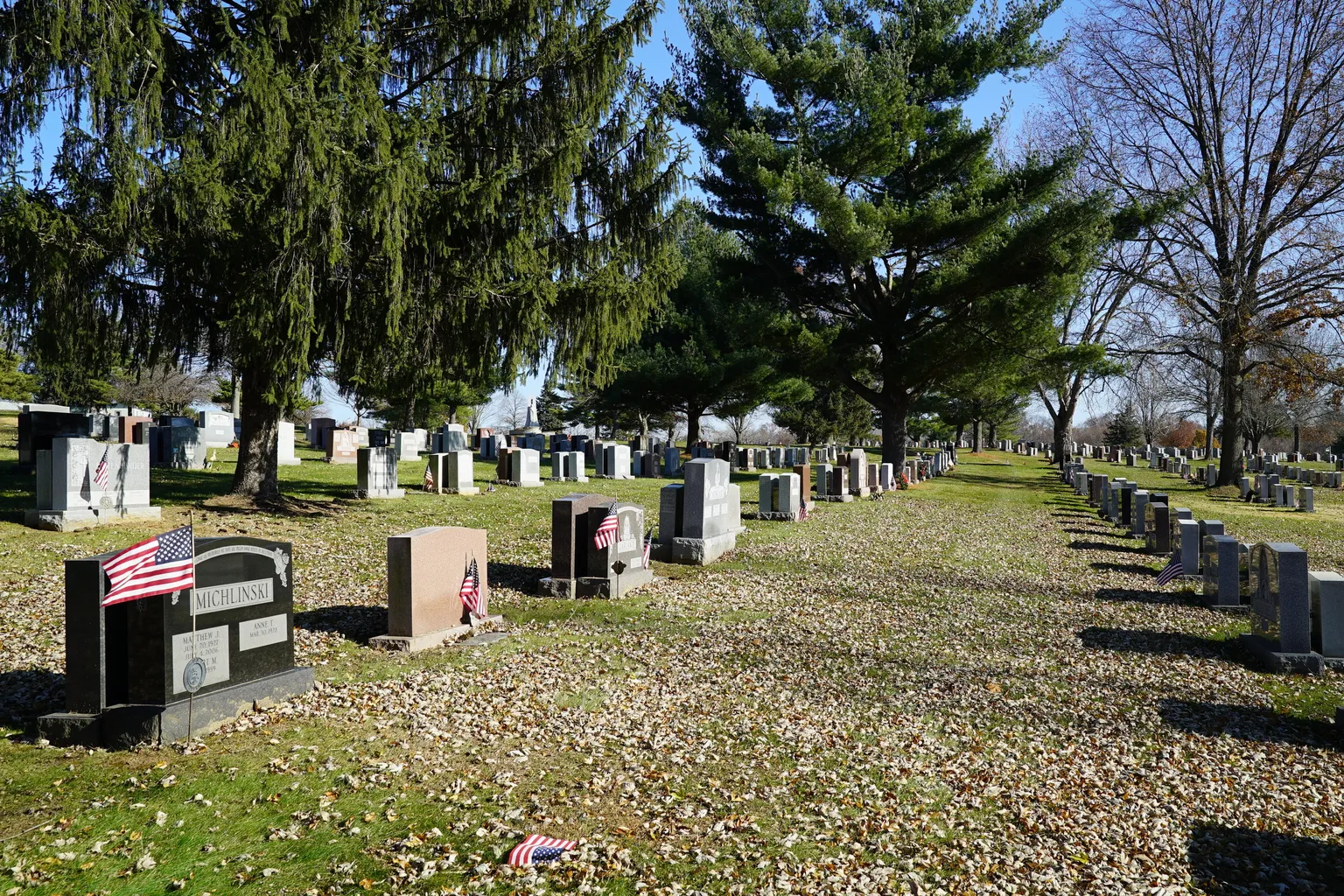Resurrection Cemetery in Bensalem, Pennsylvania