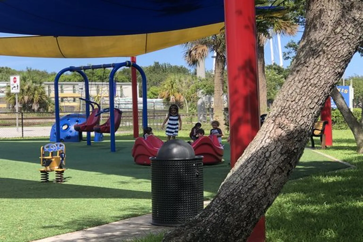 All Inclusive Playground at Kiwanis Park at Woodlawn in Stuart, Florida