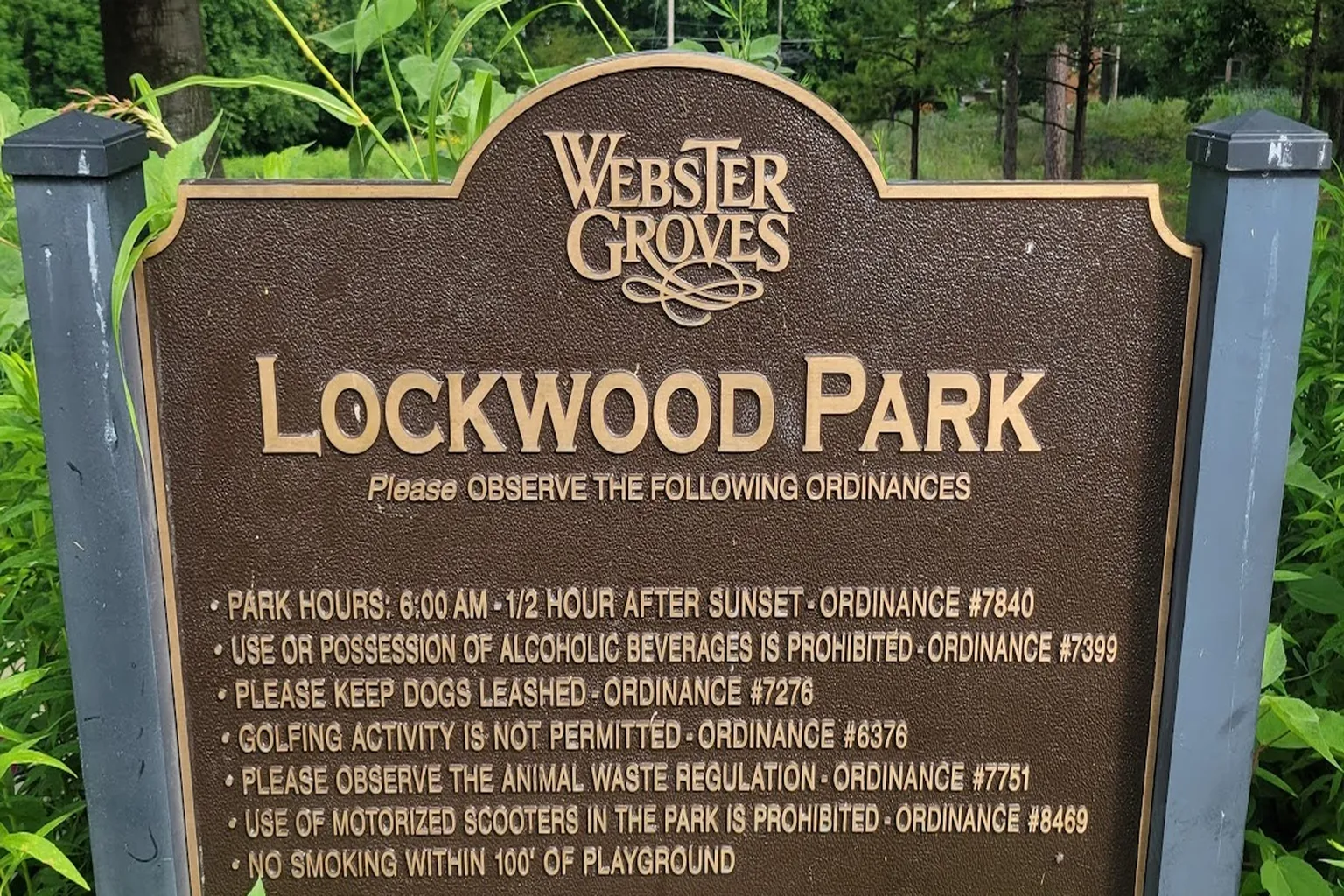 Lockwood Park in Webster Groves, Missouri