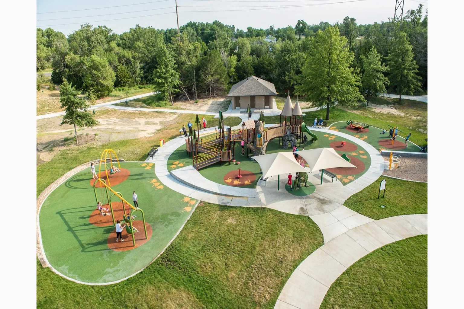 River Banks Orchard Park in Hutchinson, Kansas, playground