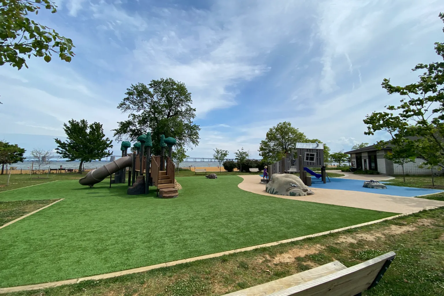 Sandy Point State Park in Annapolis, Maryland