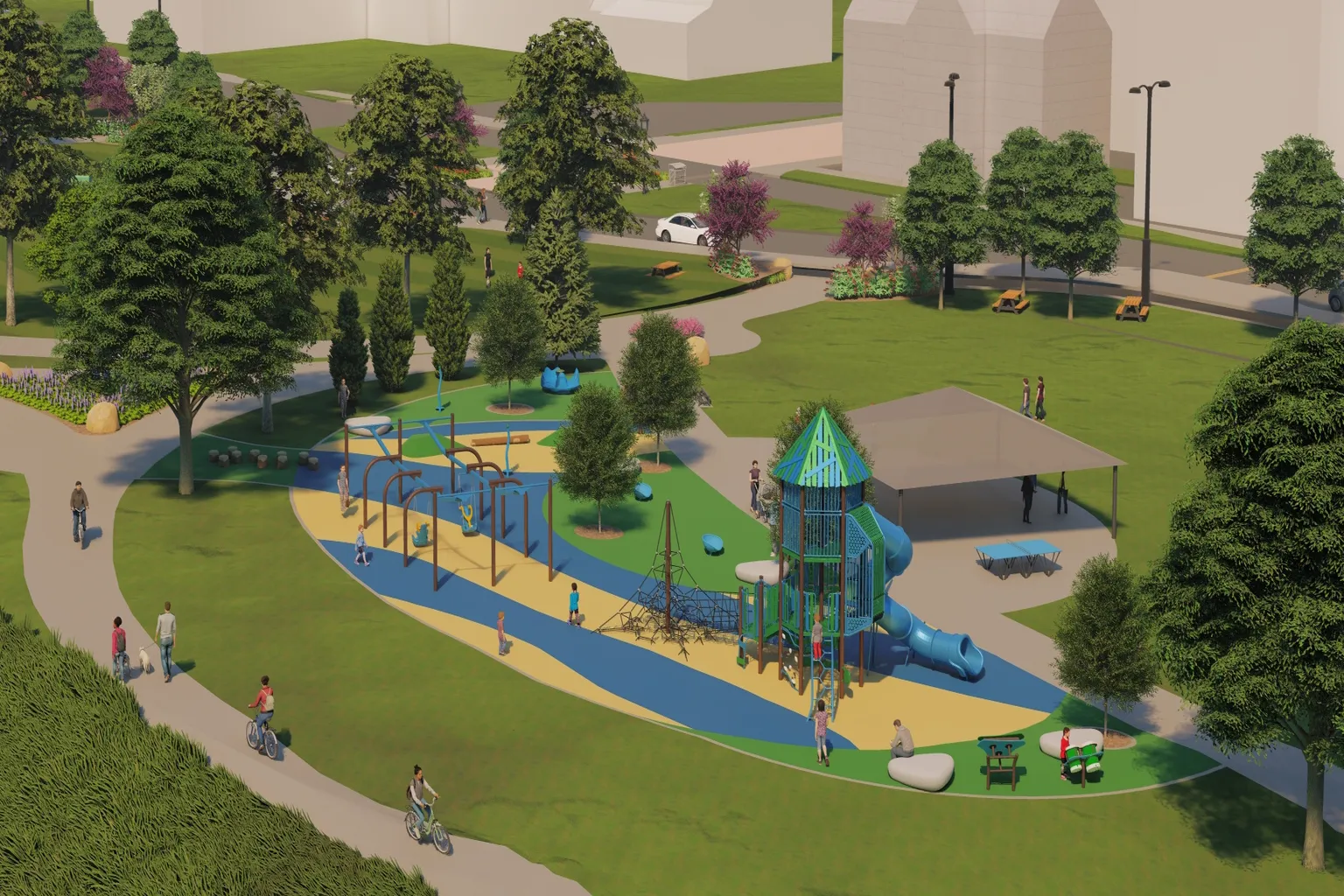Miamisburg District Green in Miamisburg North, Ohio