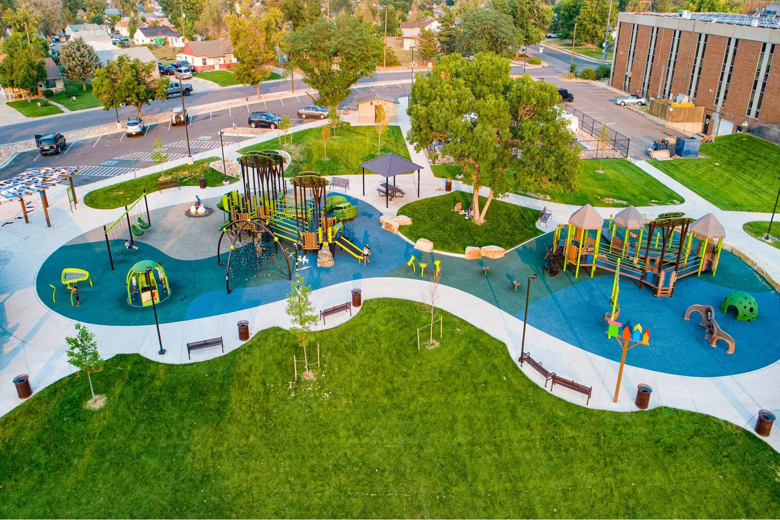 Veteran’s memorial park  Zone in Greenville North, Michigan