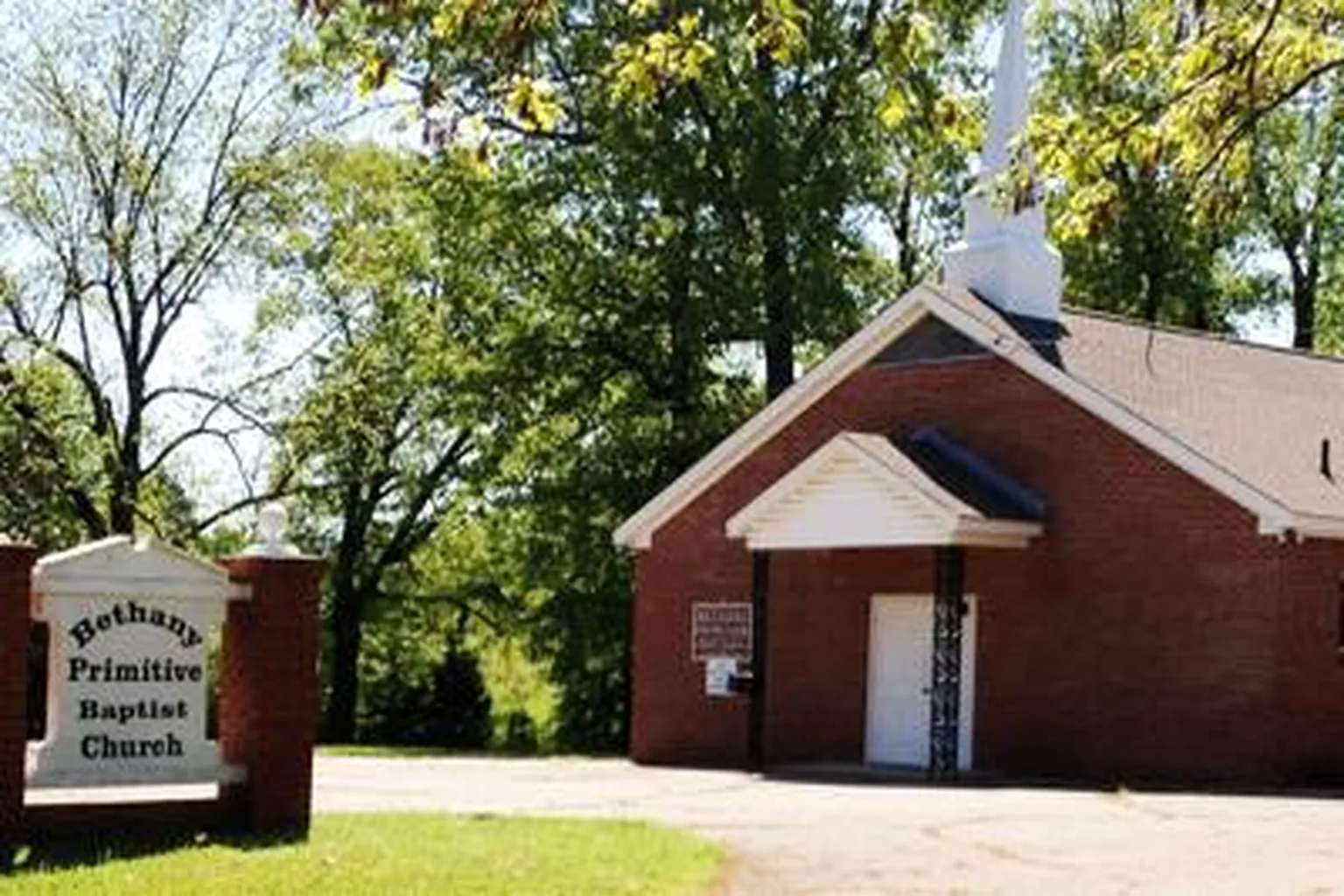 Bethany Primitive Baptist Church in Pontotoc, Mississippi