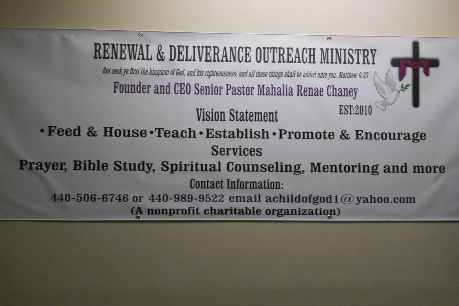 Renewal & Deliverance Outreach Ministry in Sheffield Village, Ohio