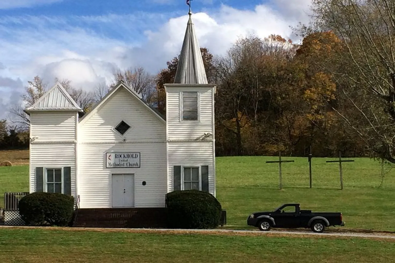 Rock Hold United Methodist Church in Bluff City, Tennessee