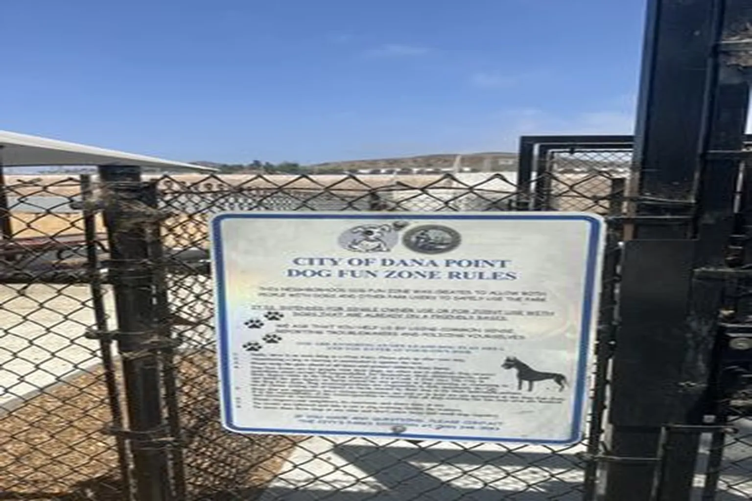 Creekside Dog Park in Dana Point, California