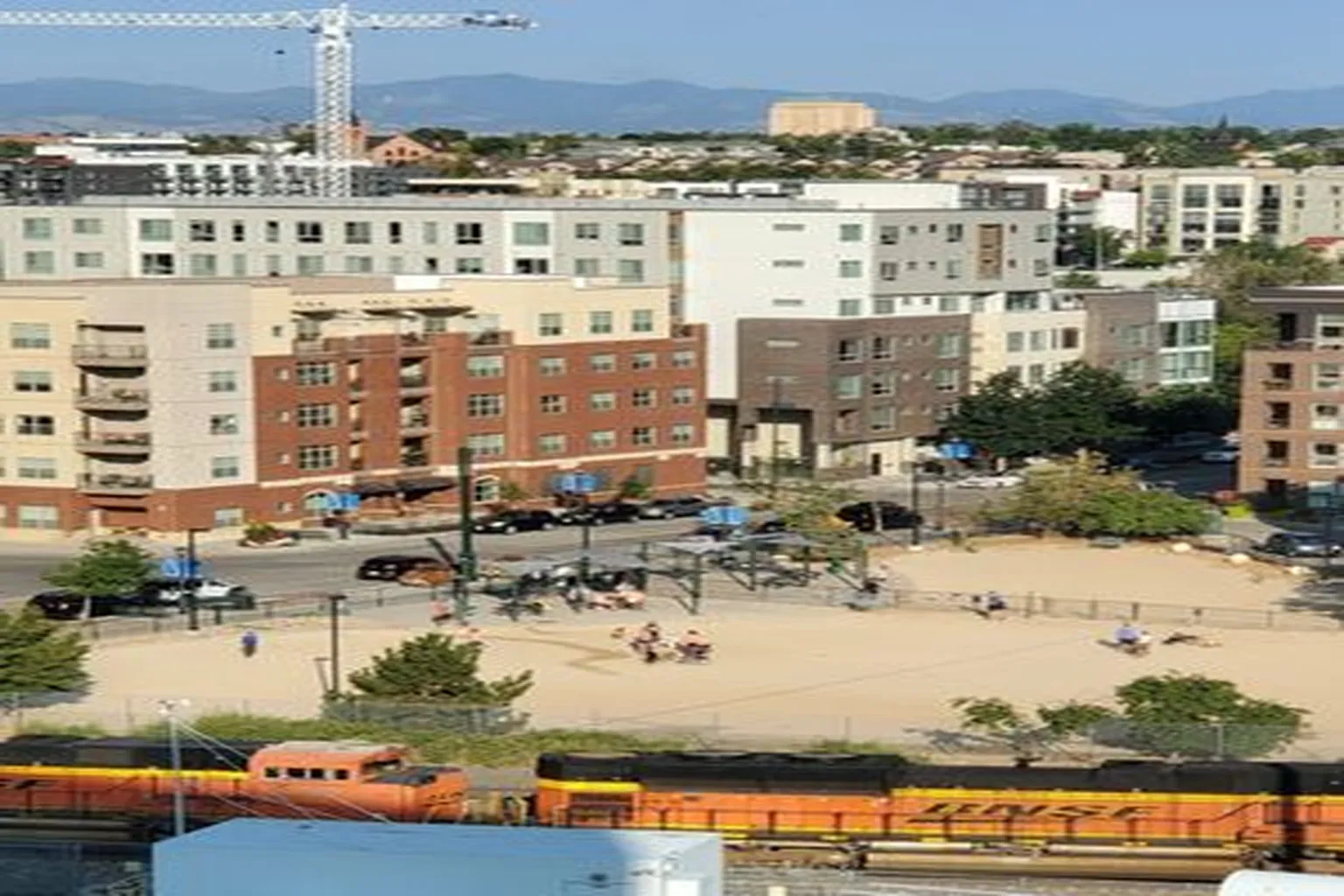 Railyard Dog Park in Denver, Colorado
