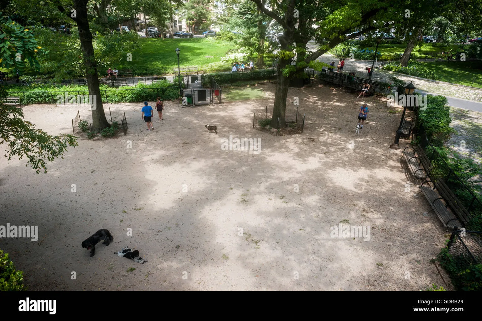 Teddy's Dog Run In Theodore Roosevelt Park in Columbus, Ohio, dog-park