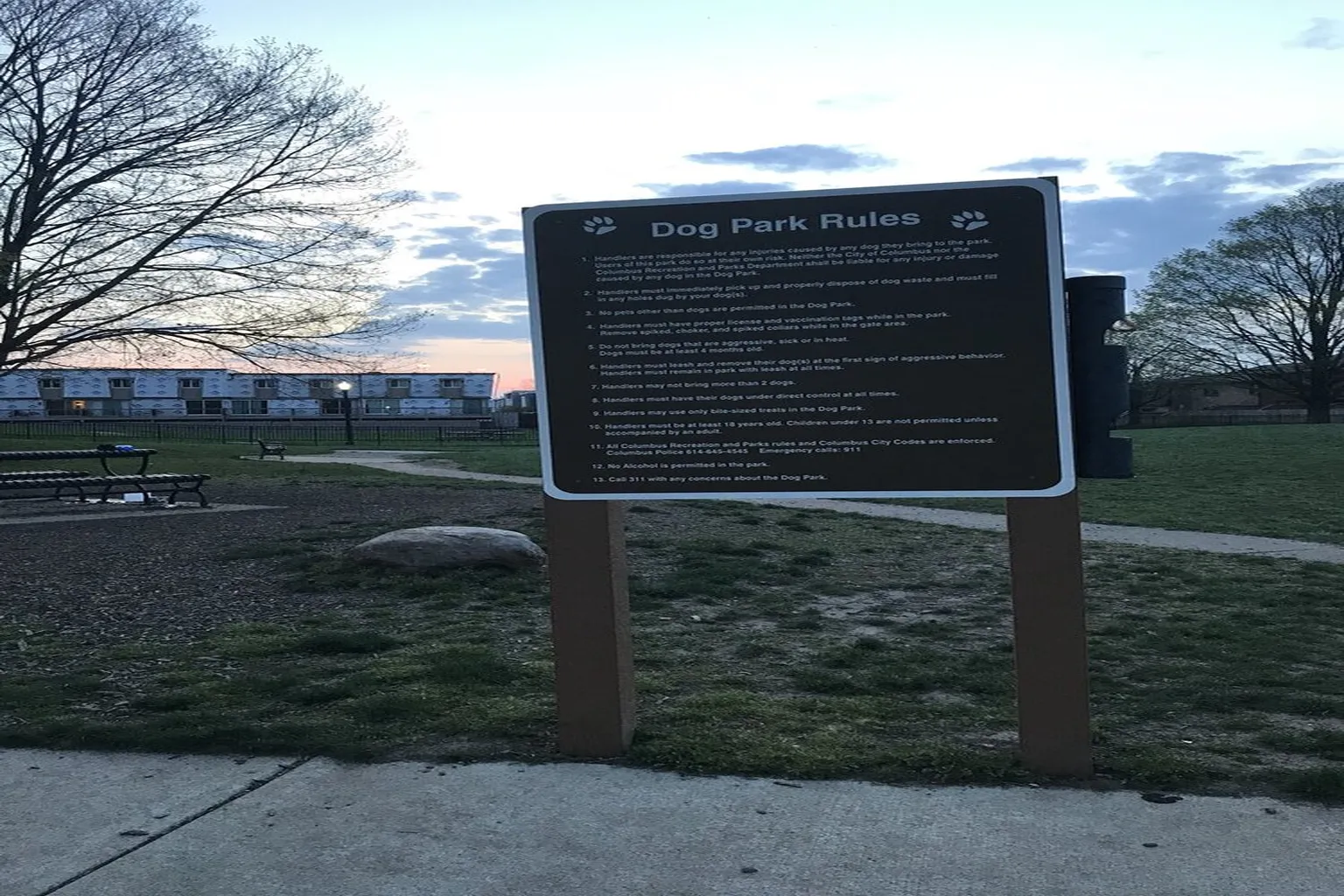 Wheeler Memorial Dog Park in Columbus, Ohio, dog-park