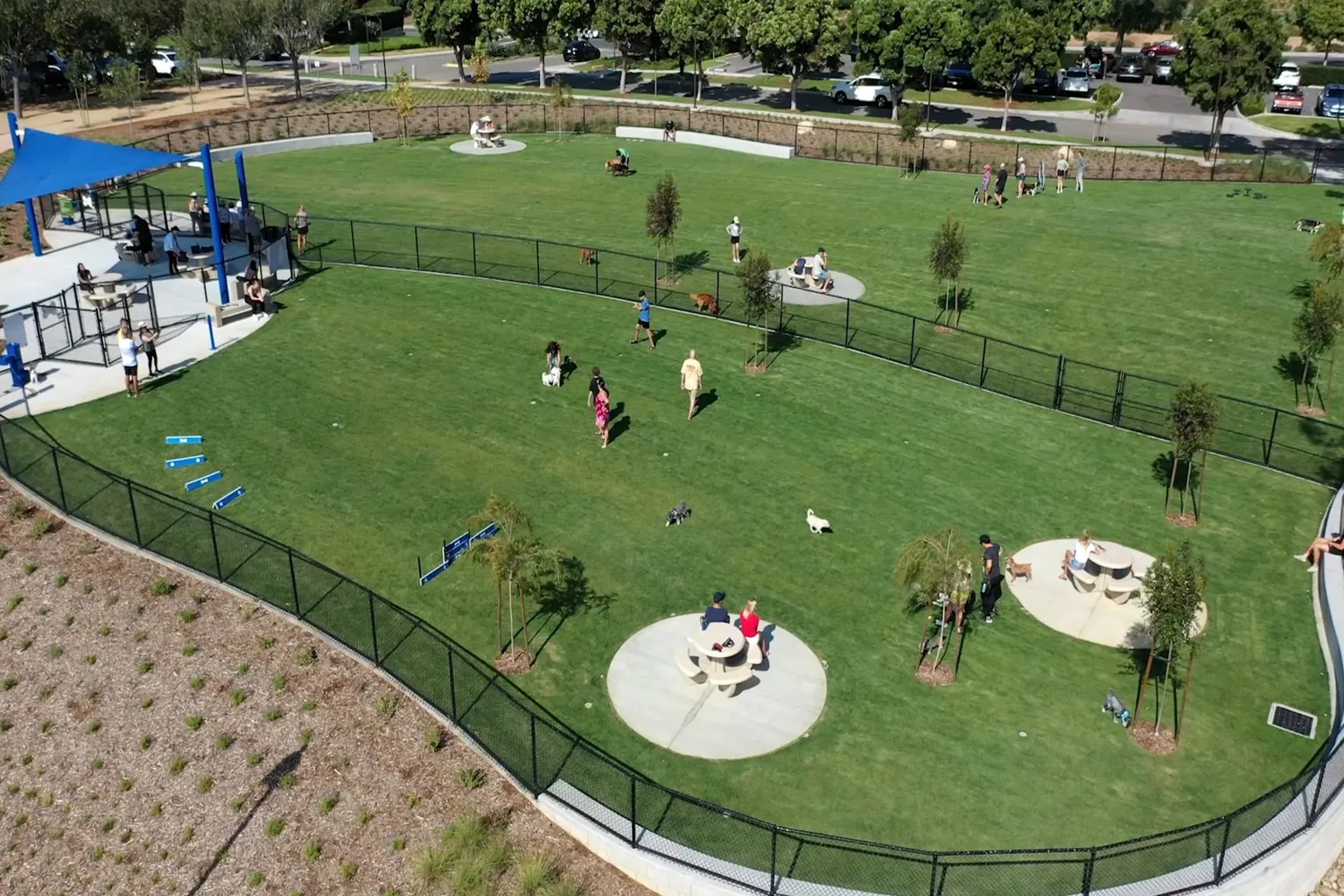Triangle Park Off Leash Dog Area in Upper Arlington, Ohio, dog-park