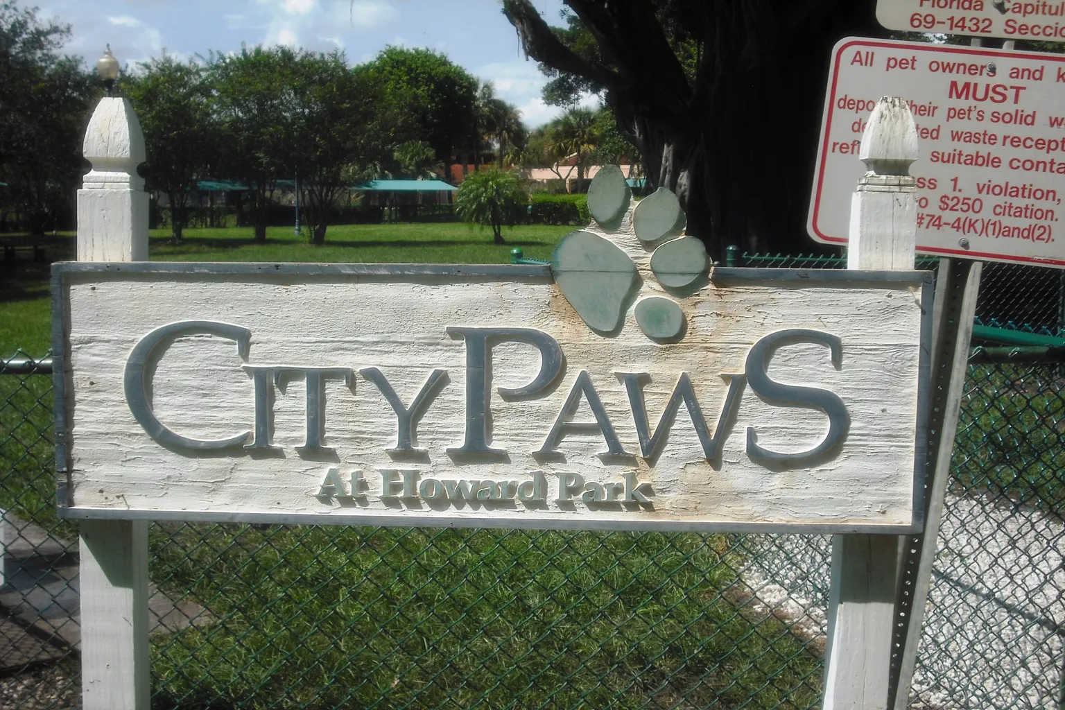 Howard Dog Park Community Center in West Palm Beach, Florida