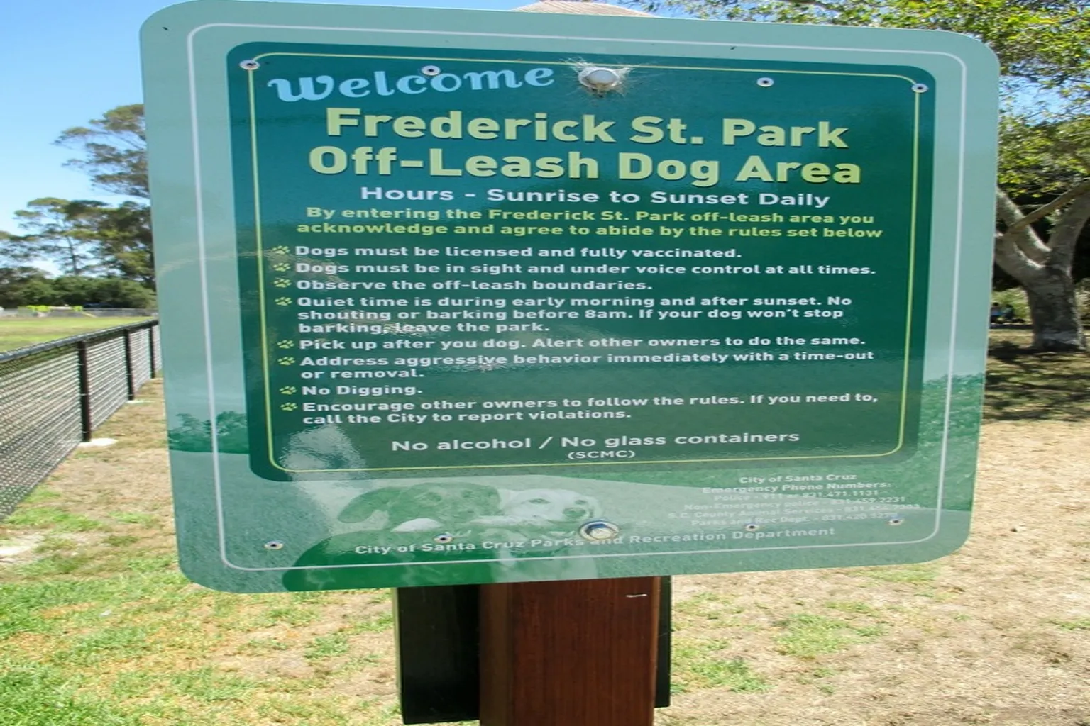 Sunrise Park Or Glenbrook Park Off Leash Dog Area in Petaluma, California - Main Image