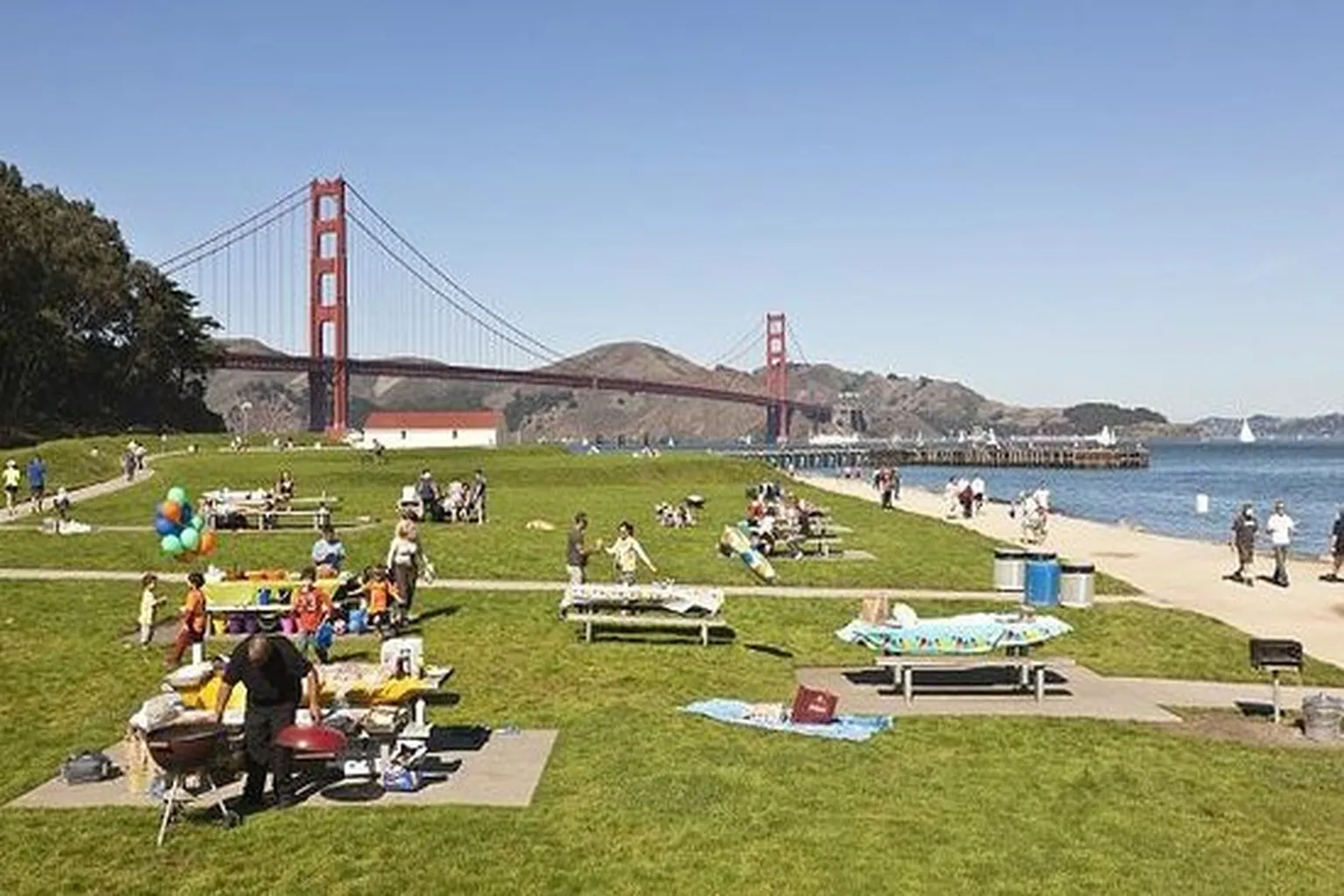 Crissy Field Park in San Francisco, California