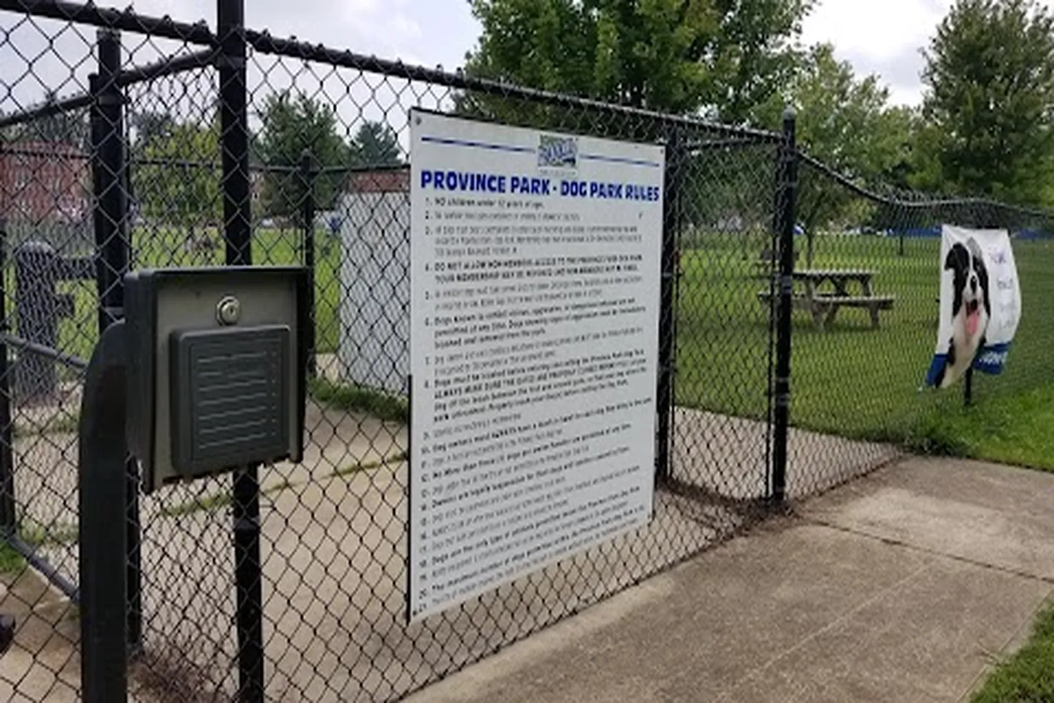 Province Dog Park in Franklin, Indiana