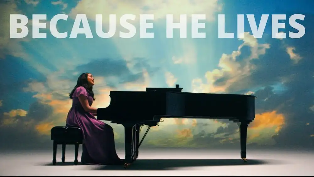 Karen Cole performs 'Because He Lives' on Good Friday, April 18, 2025., church